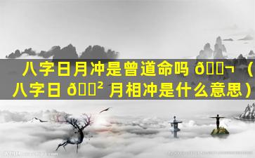 八字日月冲是曾道命吗 🐬 （八字日 🌲 月相冲是什么意思）